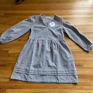 NWT Petal & Pup Gali Gingham Black/White Dress - Size 2